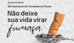 Post Instagram saúde combate ao fumo moderno básico cinza